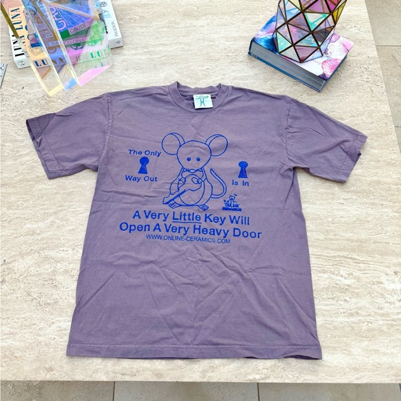 Online Ceramics Purple Positivity T-Shirt! - Picture 1 of 6